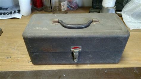 vtg kennedy 2 drawer metal tackle box|VTG Kennedy Metal 2 Hinged Tray Tackle Box Tool Box .